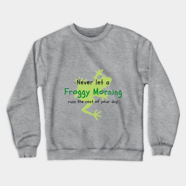 Froggy morning Crewneck Sweatshirt by fullynikah